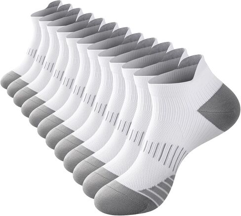 جوارب ضغط للكاحل للرجال والنساء 6 أزواج، جوارب جري قصيرة بدون خياطة قابلة للتنفس مع دعم للقوس in Kuwait