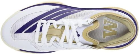 adidas Mens Adizero Select 3.0 Washington Huskies Basketball Sneakers Shoes - White in Saudi Arabia
