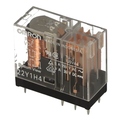 G2R2-24VDC | G2R-2 24DC | 379219 | OMRON Relay, DPDT, Non-Latching, PCB Style/Mount, 24V DC Coil, 5 A, in Saudi Arabia