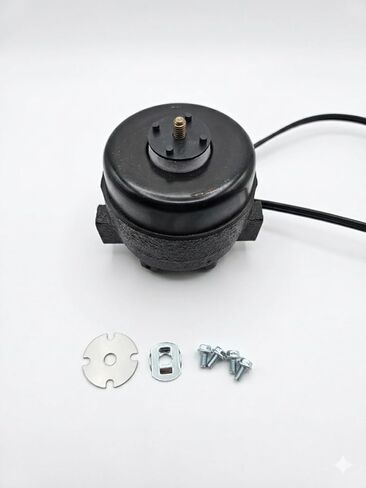 SE-046, 9 Watt Unit Bearing Motor, 115V, Rotation-CW, 1550 RPM, Cast Iron, Single Speed, Shaded Pole, Refrigerator Motor, Made in Korea in Saudi Arabia