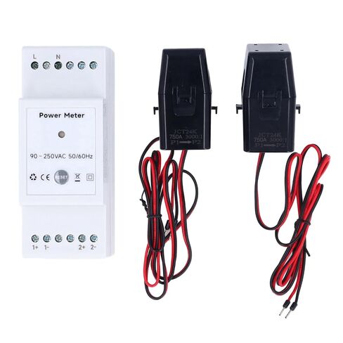 Smart Energy Meter, Stream Knife with App Control, Support Voice, 2x750a Bracket, 90-250VAC in Saudi Arabia