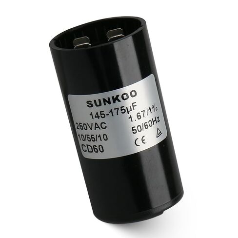 CD60 Motor Start Capacitor, 124–149 uF, 220–250VAC, 50/60Hz, Round Start Capacitor for AC Motor, Air Compressor, Well Pump, Pool Pump in Saudi Arabia