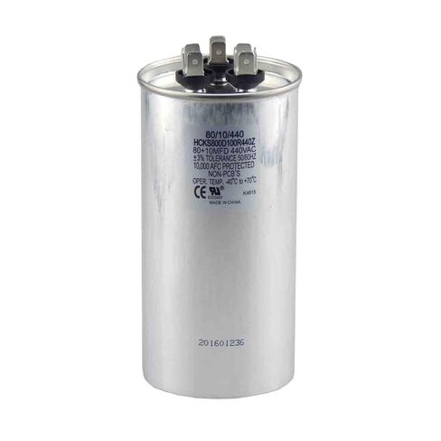 80/10 MFD Replaces Both 440 and 370 Volt Round Run Dual Capacitor TradePro 80 + 10 in Saudi Arabia