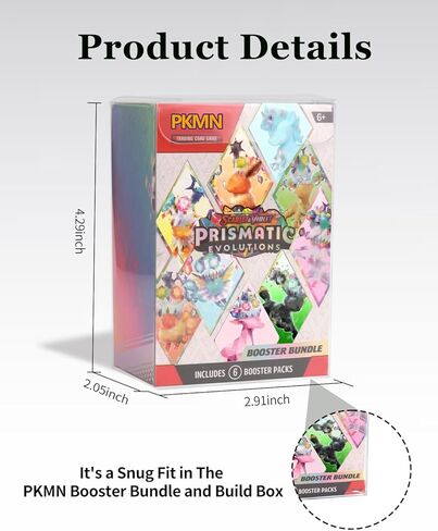PKMN TCG Booster Bundle Case - 12 Pack | 0.5mm Rigid PET Protector , Dust-Proof & Crush-Resistant with UV Blocking Clear Display(Box Not Included) in Saudi Arabia