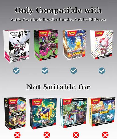 PKMN TCG Booster Bundle Case - 12 Pack | 0.5mm Rigid PET Protector , Dust-Proof & Crush-Resistant with UV Blocking Clear Display(Box Not Included) in Saudi Arabia
