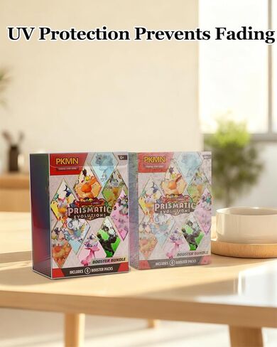 PKMN TCG Booster Bundle Case - 12 Pack | 0.5mm Rigid PET Protector , Dust-Proof & Crush-Resistant with UV Blocking Clear Display(Box Not Included) in Saudi Arabia
