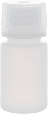EISCO - Pack of 12, 15mL Narrow Mouth HDPE Translucent Reagent Bottles with Polypropylene Caps, Non-Sterile, Leak-Proof, Chemical Resistant, -100 to 120°C Temperature Range, Lab Storage & Transport in Saudi Arabia