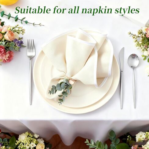Set of 15 Artificial Green Eucalyptus Leaf Napkin Rings, Rustic Napkin Ring Set, Elegant Table Decor, Suitable for Thanksgiving, Halloween, Easter, Weddings in Saudi Arabia