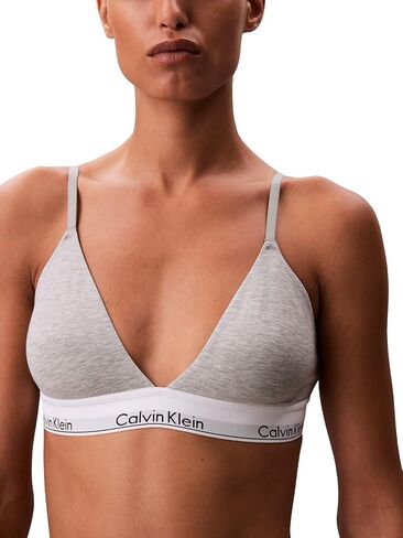 Calvin Klein Womens Icon Cotton Modal Lightly Lined Triangle Bralette in Kuwait