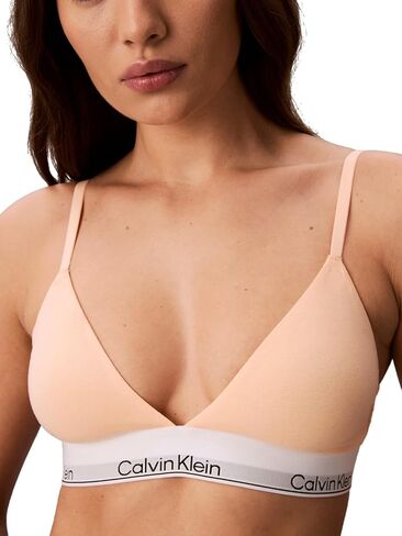 Calvin Klein Womens Icon Cotton Modal Lightly Lined Triangle Bralette in Kuwait