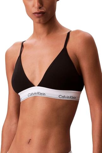 Calvin Klein Womens Icon Cotton Modal Lightly Lined Triangle Bralette in Kuwait