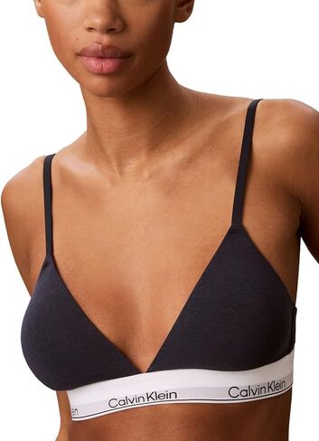 Calvin Klein Womens Icon Cotton Modal Lightly Lined Triangle Bralette in Kuwait