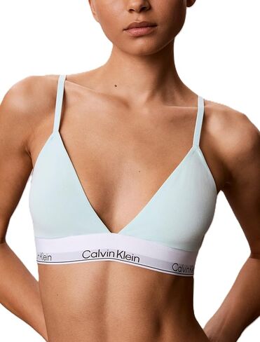 Calvin Klein Womens Icon Cotton Modal Lightly Lined Triangle Bralette in Kuwait