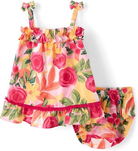 Gymboree Baby Girls' and Newborn Dress with Diaper Cover, 2 Piece Outfit in Saudi Arabia