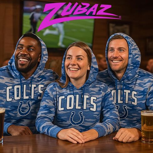 Zubaz NFL Men's All-Over Print Hoodie (Small - 5XL) in Saudi Arabia