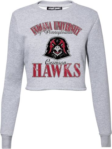 سويت شيرت قصير للنساء من Licence Champs | بلوفر بأكمام طويلة من الصوف | بضائع يوم اللعبة الرسمية للرابطة الوطنية لرياضة الجامعات (NCAA). in Kuwait