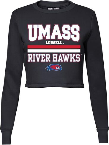 سويت شيرت قصير للنساء من Licence Champs | بلوفر بأكمام طويلة من الصوف | بضائع يوم اللعبة الرسمية للرابطة الوطنية لرياضة الجامعات (NCAA). in Kuwait