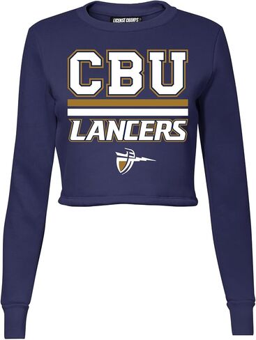 سويت شيرت قصير للنساء من Licence Champs | بلوفر بأكمام طويلة من الصوف | بضائع يوم اللعبة الرسمية للرابطة الوطنية لرياضة الجامعات (NCAA). in Kuwait