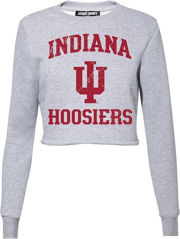 سويت شيرت قصير للنساء من Licence Champs | بلوفر بأكمام طويلة من الصوف | بضائع يوم اللعبة الرسمية للرابطة الوطنية لرياضة الجامعات (NCAA). in Kuwait