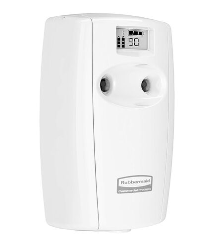 Rubbermaid Commercial FG4870056 Microburst Duet 2-Fragrance Aerosol Odor Control Air Care System, Dispenser, White/White in Saudi Arabia