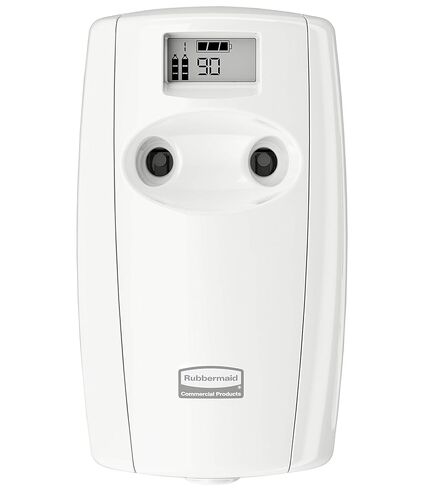 Rubbermaid Commercial FG4870056 Microburst Duet 2-Fragrance Aerosol Odor Control Air Care System, Dispenser, White/White in Saudi Arabia
