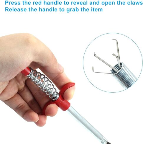 Flexible Grabber Tool, Kitchen Bathroom Tub Clogged Drains Opener Suitable for Sink, Shower, Bathtub, Dryer Vent Cleaning in Saudi Arabia
