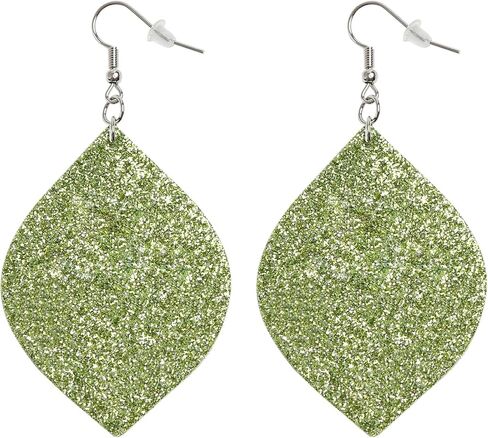 Christmas Glitter Dangle Earrings for Women Green Monster Teardrop Earrings in Kuwait