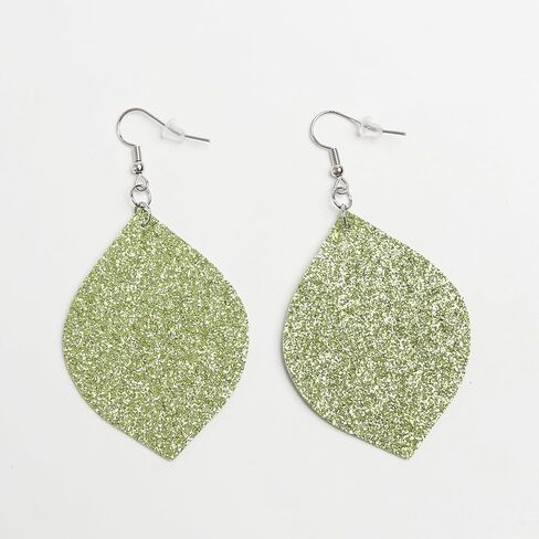 Christmas Glitter Dangle Earrings for Women Green Monster Teardrop Earrings in Kuwait