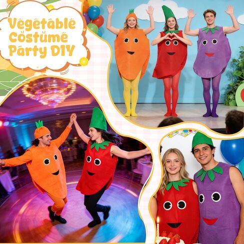 مجموعة زي الفاكهة الموز والفراولة والتفاح بدلة تنكري للبالغين ملابس طعام مضحكة للحفلات in Kuwait