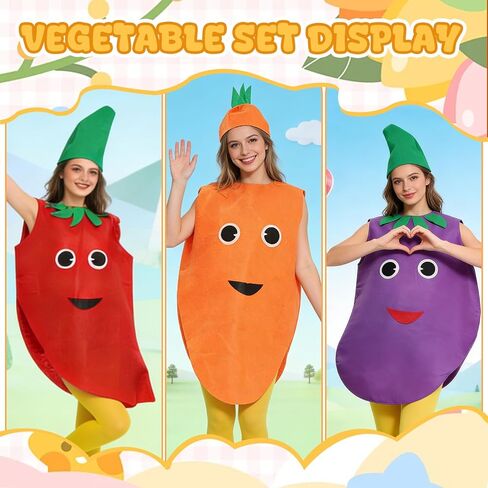 مجموعة زي الفاكهة الموز والفراولة والتفاح بدلة تنكري للبالغين ملابس طعام مضحكة للحفلات in Kuwait