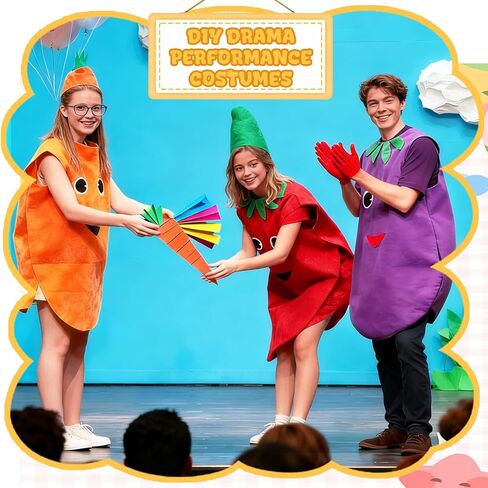 مجموعة زي الفاكهة الموز والفراولة والتفاح بدلة تنكري للبالغين ملابس طعام مضحكة للحفلات in Kuwait