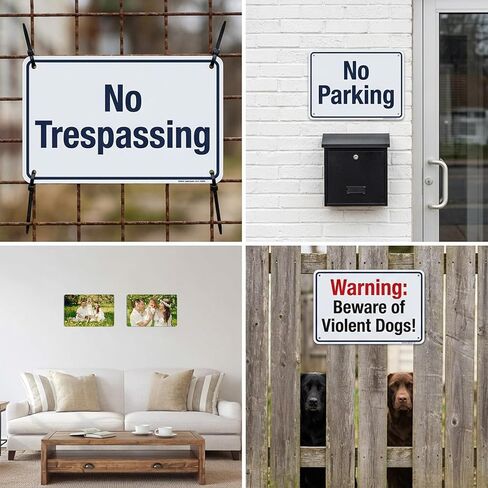 10 Pack White Blank Metal Sign, 10 x 7 Inches Rust Free Blank Aluminum Sign, White Color Blanks Signs, Aluminum Blanks Metal Signs, Easy Mounting, Indoor/Outdoor Use in Saudi Arabia