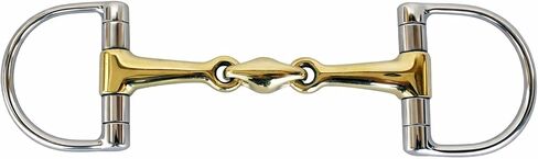 CHALLENGER Horse English Riding Double Jointed Dee-Ring Dog Bone Snaffle Horse Bit 35568VAR in Saudi Arabia