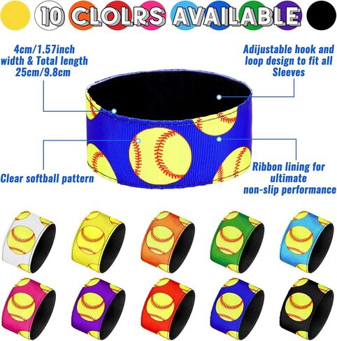 Yinder 10 Pairs Softball Soccer Shirt Sleeve Holders Clips Sleeve Straps Ties for Sports Shirts Accessories, 10 Colors in Saudi Arabia