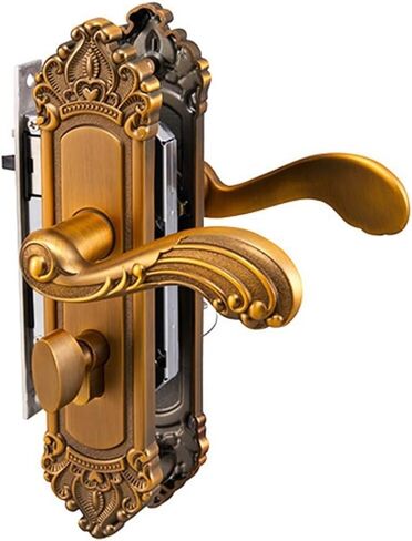 قفل باب خشبي من سبائك الزنك الأوروبي، مقبض باب غرفة النوم البرونزي، قفل مقبض صامت داخلي in Kuwait