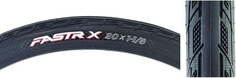 Tioga Fastr-X Tire 20x1-1/8 Wire Black - R9ZA3545 in Saudi Arabia