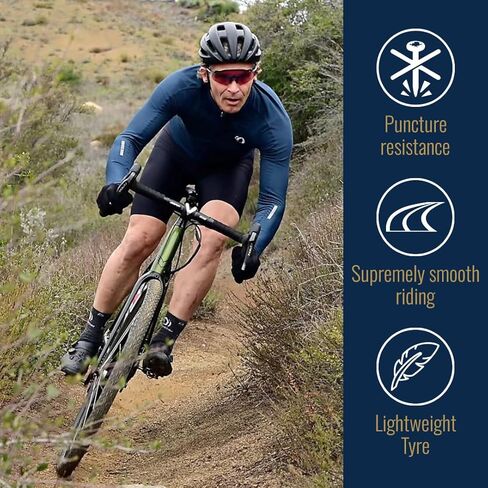 إطار Panaracer Gravelking X1 R-Line TLR جاهز للطي بدون أنبوب - مركب الحصى ZSG - مقاوم للثقب - تقنية Beadlock - غلاف TuffTex-R 120Tpi - إطار ركوب الدراجات بالحصى in Saudi Arabia