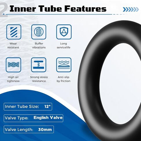 إطار دراجة 12 × 1.75، إطار دراجة 44-203 12 × 1.75، إطار 12 × 1.75 وأنبوب داخلي، نيوماتيكو 12 × 1.75، مقاوم للاهتراء، مضاد للثقب، منخفض الضوضاء، مقاوم للانزلاق لقيادة سلسة in Kuwait