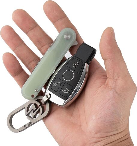 OLITANS G040 Pocket Knife, 2.75'' D2 Steel Blade G10 handle, Small EDC Knife with Pocket Clip for Men Women, 2.1oz in Saudi Arabia