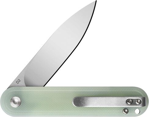 OLITANS G040 Pocket Knife, 2.75'' D2 Steel Blade G10 handle, Small EDC Knife with Pocket Clip for Men Women, 2.1oz in Saudi Arabia