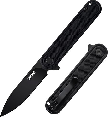 OLITANS G040 Pocket Knife, 2.75'' D2 Steel Blade G10 handle, Small EDC Knife with Pocket Clip for Men Women, 2.1oz in Saudi Arabia