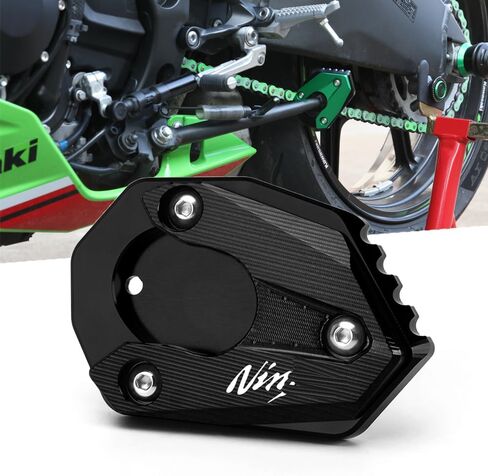 لـ Kawasaki Ninja650 2017-2022 Ninja 1000 1000SX 2018-2022 Ninja300 2013-2020 دراجة نارية CNC دعم لوحة التمديد مسند الجانب حامل الوسادة النينجا 650 الملحقات (الأخضر) in Kuwait