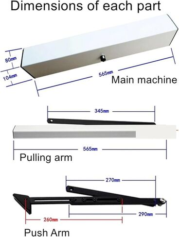 Electric Door Closer 90 Degree Automatic Swing Door in Saudi Arabia