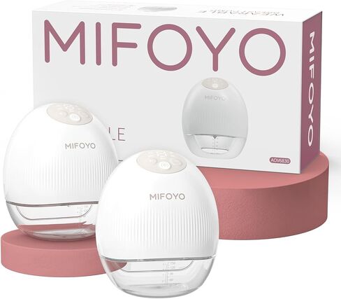 Breast Pump Wearable Breast Pumping: Electric Breast Pumps Hands Free Breastfeeding Pumps with 4 Modes & 9 Levels - Rechargeable Milk Pump, Smart Display for Moms, 24mm 2 Pack in Kuwait