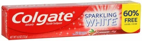 Colgate Sparkling White Cinnamint 4.0 Ounces (2 Pack) Toothpaste in Kuwait