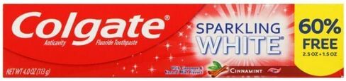 Colgate Sparkling White Cinnamint 4.0 Ounces (2 Pack) Toothpaste in Kuwait