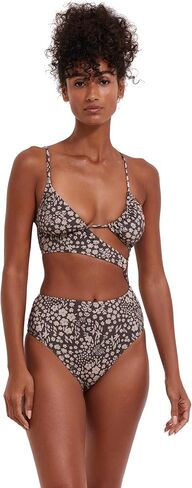 Gottex Flirtt Multicolor Brown Women’s Floral One Shoulder One-Piece Swimsuit with Cut-Out Detail and Classic Back Coverage in Saudi Arabia