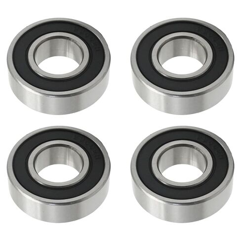 Hoypeyfiy 4Pcs 99502H-2RS Alloy Steel Bearings, 5/8" IDx 1-3/8" ODx .433" Thick Double Rubber Sealed Bearings, Replace for Go Kart Mini Bikes Lawn Mower Wheels in Saudi Arabia