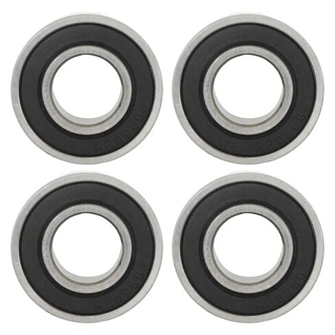 Hoypeyfiy 4Pcs 99502H-2RS Alloy Steel Bearings, 5/8" IDx 1-3/8" ODx .433" Thick Double Rubber Sealed Bearings, Replace for Go Kart Mini Bikes Lawn Mower Wheels in Saudi Arabia