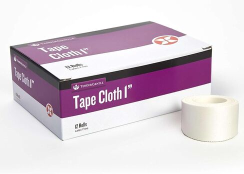 Cloth Medical Tape for Wound Care - 12 Rolls of 1 Inch Durable Surgical Tape to Secure Dressings - 10 Yards Long - Easy to Tear and Latex Free in Saudi Arabia